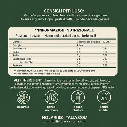 Holariss Chewing Gum Rimineralizzante