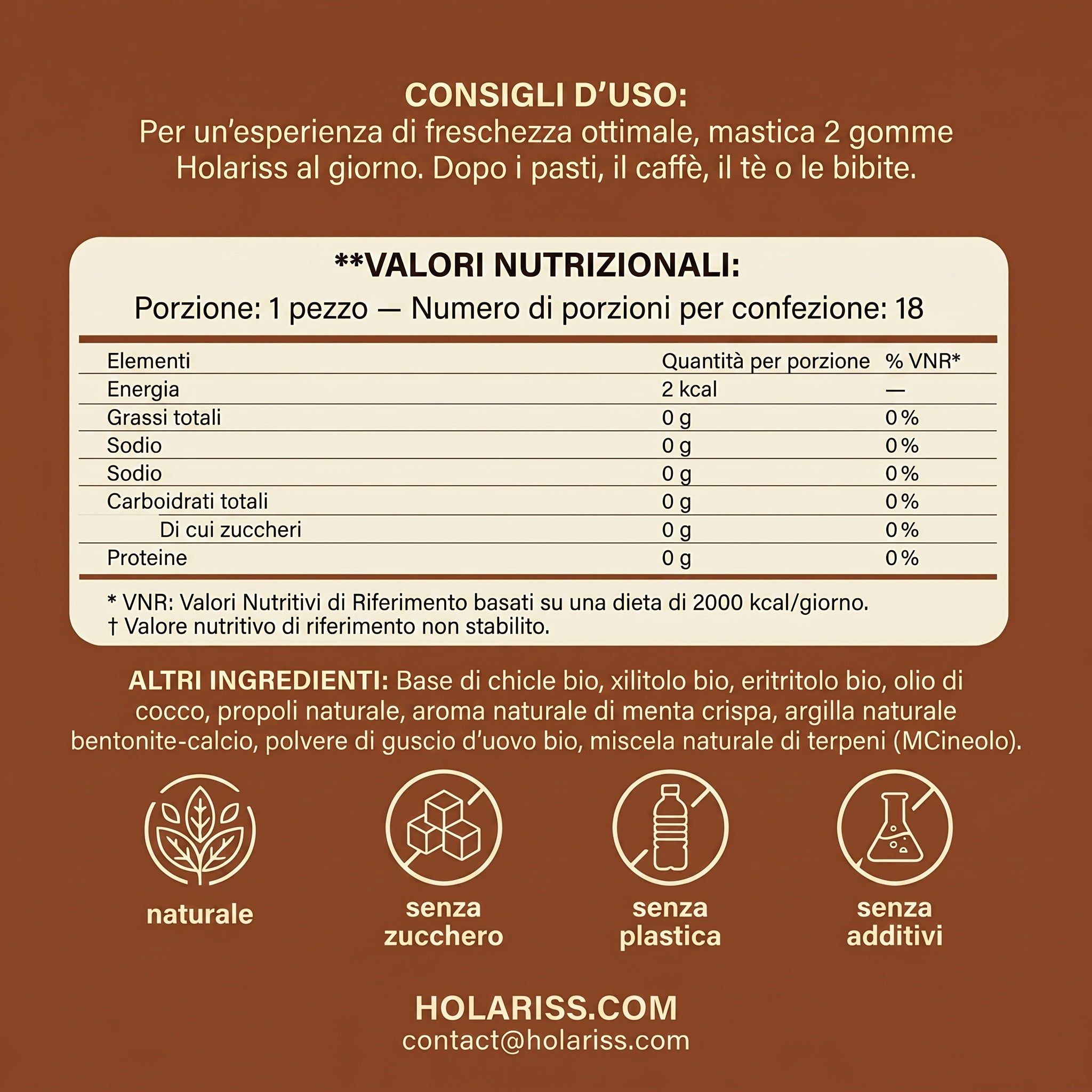 Holariss Chewing Gum Rimineralizzante (Cannella)