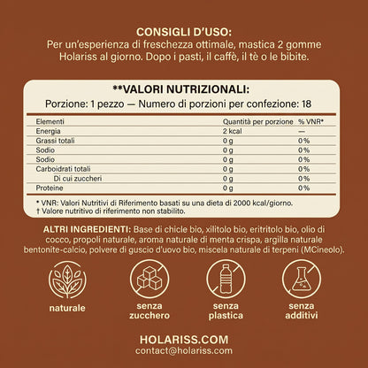 Holariss Chewing Gum Rimineralizzante (Cannella)